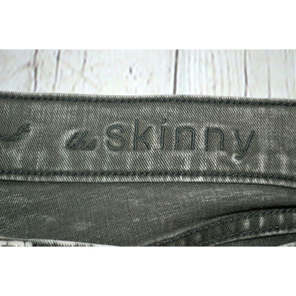 7 FOR ALL MANKIND Women's The Skinny Ankle Jeans SIZE 28 Green Wash - Picture 8 of 10